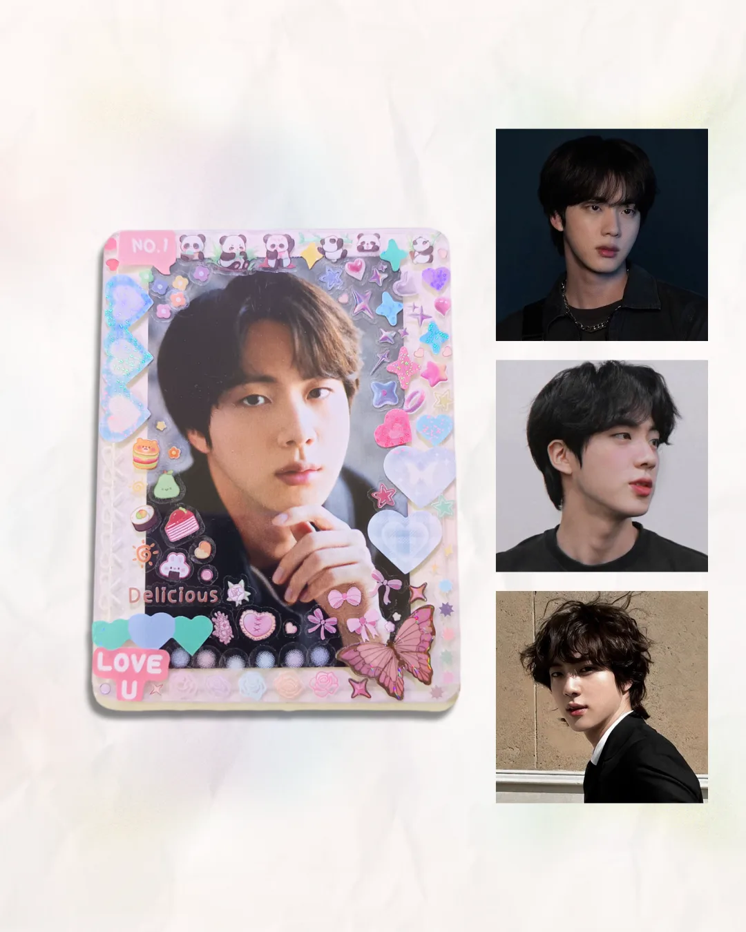 BTS Jin deco toploader
